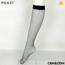 Großhandelsdamen mittlere Loch fishnet Socken Druckmaschine